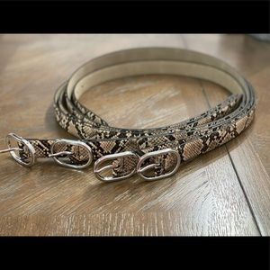 Women Snake Skin Belt